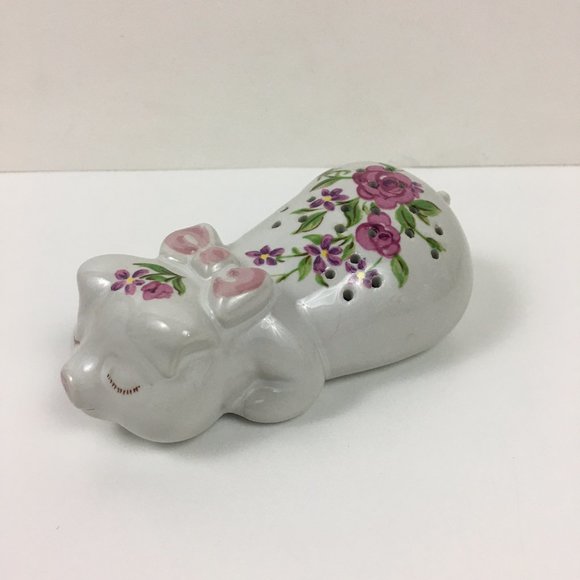 VTG Avon Pampered Pig Ceramic Pomander Fragrance Holder Box - Picture 2 of 9